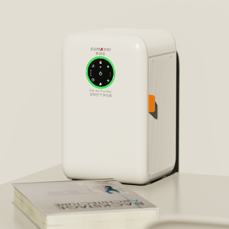 ABS 11W Desktop Hepa Filter Air Purifier For Small Room